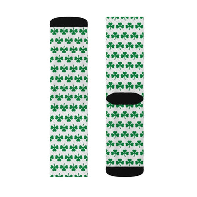 Shamrock St. Patrick's Day Adult Crew Socks M | Funny Shirt from Famous In Real Life