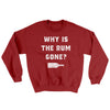 Why Is The Rum Gone Ugly Sweater Cardinal Red | Funny Shirt from Famous In Real Life