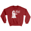Boo - Ghost Ugly Sweater Cardinal Red | Funny Shirt from Famous In Real Life