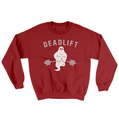 Deadlift - Ghost Ugly Sweater Cardinal Red | Funny Shirt from Famous In Real Life