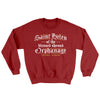 Saint Helen Of The Blessed Shroud Orphanage Ugly Sweater Cardinal Red | Funny Shirt from Famous In Real Life