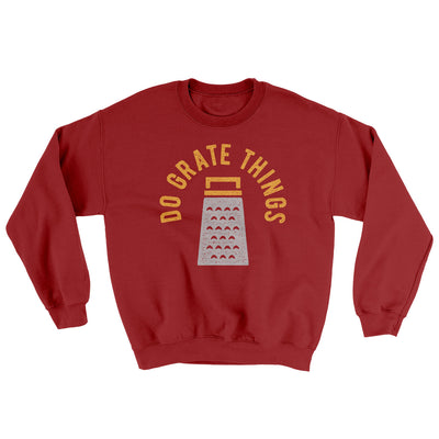 Do Grate Things Ugly Sweater Cardinal Red | Funny Shirt from Famous In Real Life