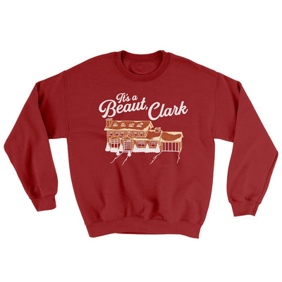 Its A Beaut Clark Ugly Sweater Cardinal Red | Funny Shirt from Famous In Real Life