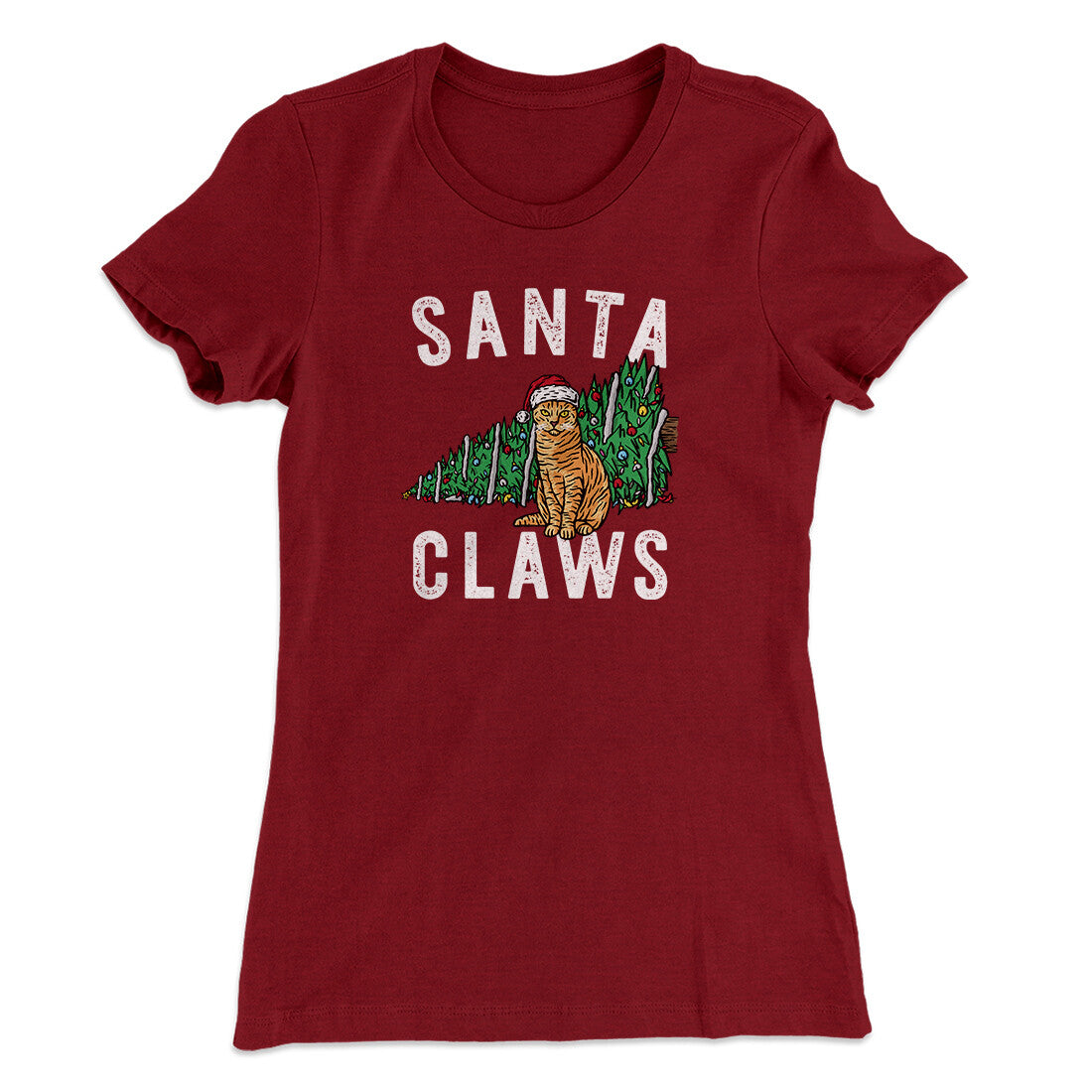 Santa Claws Women's T-Shirt | Funny Shirt from Famous In Real Life
