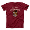 Happy Catsgiving Funny Thanksgiving Men/Unisex T-Shirt Cardinal | Funny Shirt from Famous In Real Life