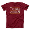 Turkey & Mashed Potatoes 2024 Funny Thanksgiving Men/Unisex T-Shirt Cardinal | Funny Shirt from Famous In Real Life