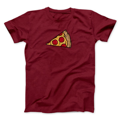 Pizza Slice Couple's Shirt Men/Unisex T-Shirt Cardinal | Funny Shirt from Famous In Real Life