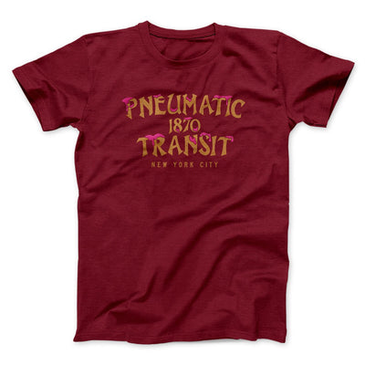 Pneumatic Transit Men/Unisex T-Shirt Cardinal | Funny Shirt from Famous In Real Life