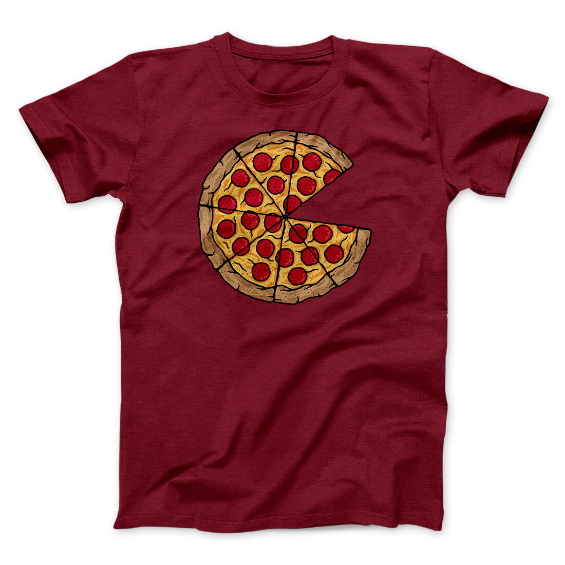 Pizza Slice Couple's Shirt Men/Unisex T-Shirt | Funny Shirt from Famous In Real Life