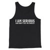 I Am Serious, And Don’t Call Me Shirley Funny Movie Men/Unisex Tank Top Charcoal Black TriBlend | Funny Shirt from Famous In Real Life