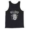 Hellooo! Funny Movie Men/Unisex Tank Top Charcoal Black TriBlend | Funny Shirt from Famous In Real Life