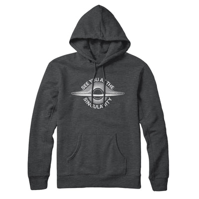 See You At The Singularity Hoodie Charcoal Heather | Funny Shirt from Famous In Real Life