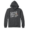Santa’s Cool List Hoodie Charcoal Heather | Funny Shirt from Famous In Real Life