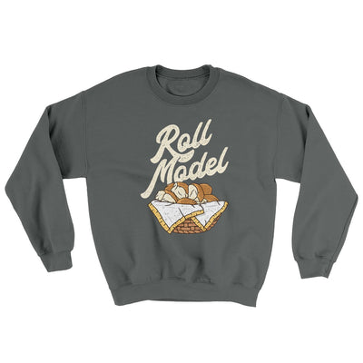 Roll Model Ugly Sweater Charcoal | Funny Shirt from Famous In Real Life