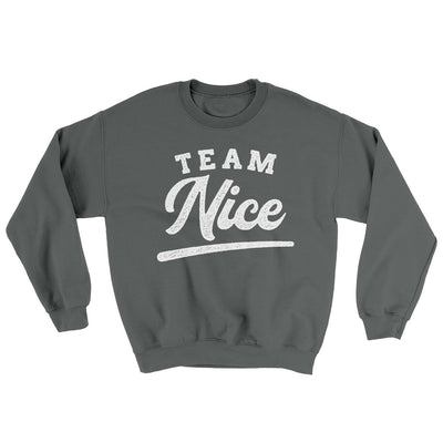 Team Nice Ugly Sweater Charcoal | Funny Shirt from Famous In Real Life