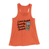 I Love Scotch - Scotchy Scotch Scotch Women's Flowey Racerback Tank Top Coral | Funny Shirt from Famous In Real Life