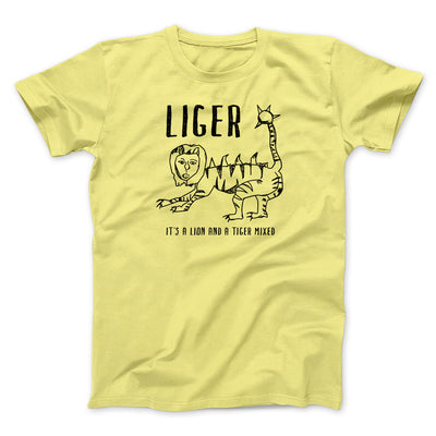 Liger Men/Unisex T-Shirt Cornsilk | Funny Shirt from Famous In Real Life