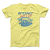 Internet Surf Club Funny Men/Unisex T-Shirt Cornsilk | Funny Shirt from Famous In Real Life