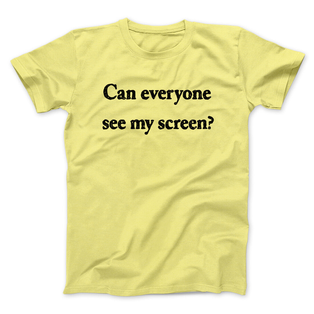 Can Everyone See My Screen Funny Men/Unisex T-Shirt | Funny Shirt from Famous In Real Life