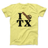 I Chainsaw Texas Funny Movie Men/Unisex T-Shirt Cornsilk | Funny Shirt from Famous In Real Life