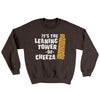 It's The Leaning Tower Of Cheeza Ugly Sweater Dark Chocolate | Funny Shirt from Famous In Real Life