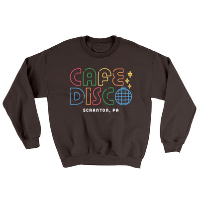 Cafe Disco Ugly Sweater Dark Chocolate | Funny Shirt from Famous In Real Life