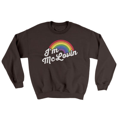 I'm Mclovin Ugly Sweater Dark Chocolate | Funny Shirt from Famous In Real Life