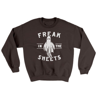 Freak In The Sheets Ugly Sweater Dark Chocolate | Funny Shirt from Famous In Real Life