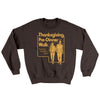Thanksgiving Pre-Dinner Walk Ugly Sweater Dark Chocolate | Funny Shirt from Famous In Real Life