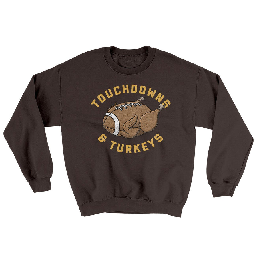 Touchdowns And Turkeys Ugly Sweater | Funny Shirt from Famous In Real Life