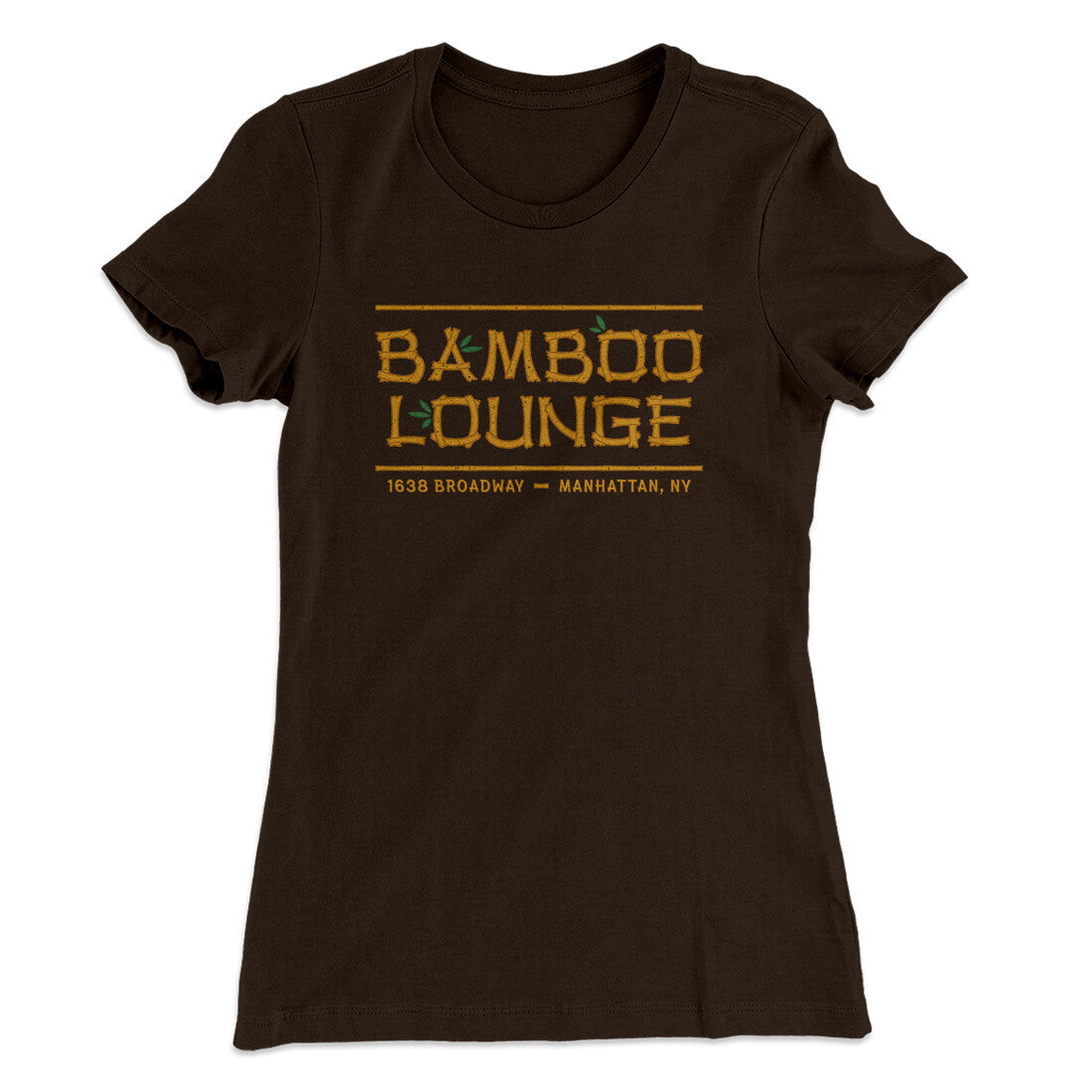 Bamboo Lounge Women's T-Shirt Dark Chocolate | Funny Shirt from Famous In Real Life