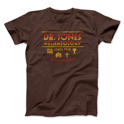 Dr. Jones Archaeology Men/Unisex T-Shirt Dark Chocolate | Funny Shirt from Famous In Real Life