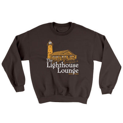 The Lighthouse Lounge Ugly Sweater Dark Chocolate | Funny Shirt from Famous In Real Life