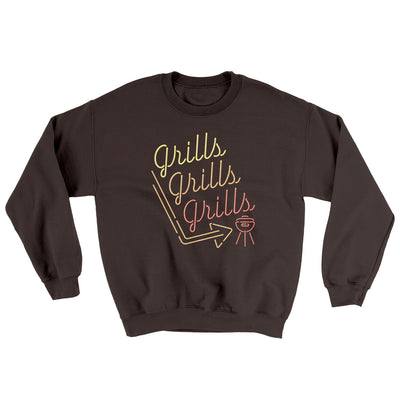 Grills Grills Grills Ugly Sweater Dark Chocolate | Funny Shirt from Famous In Real Life