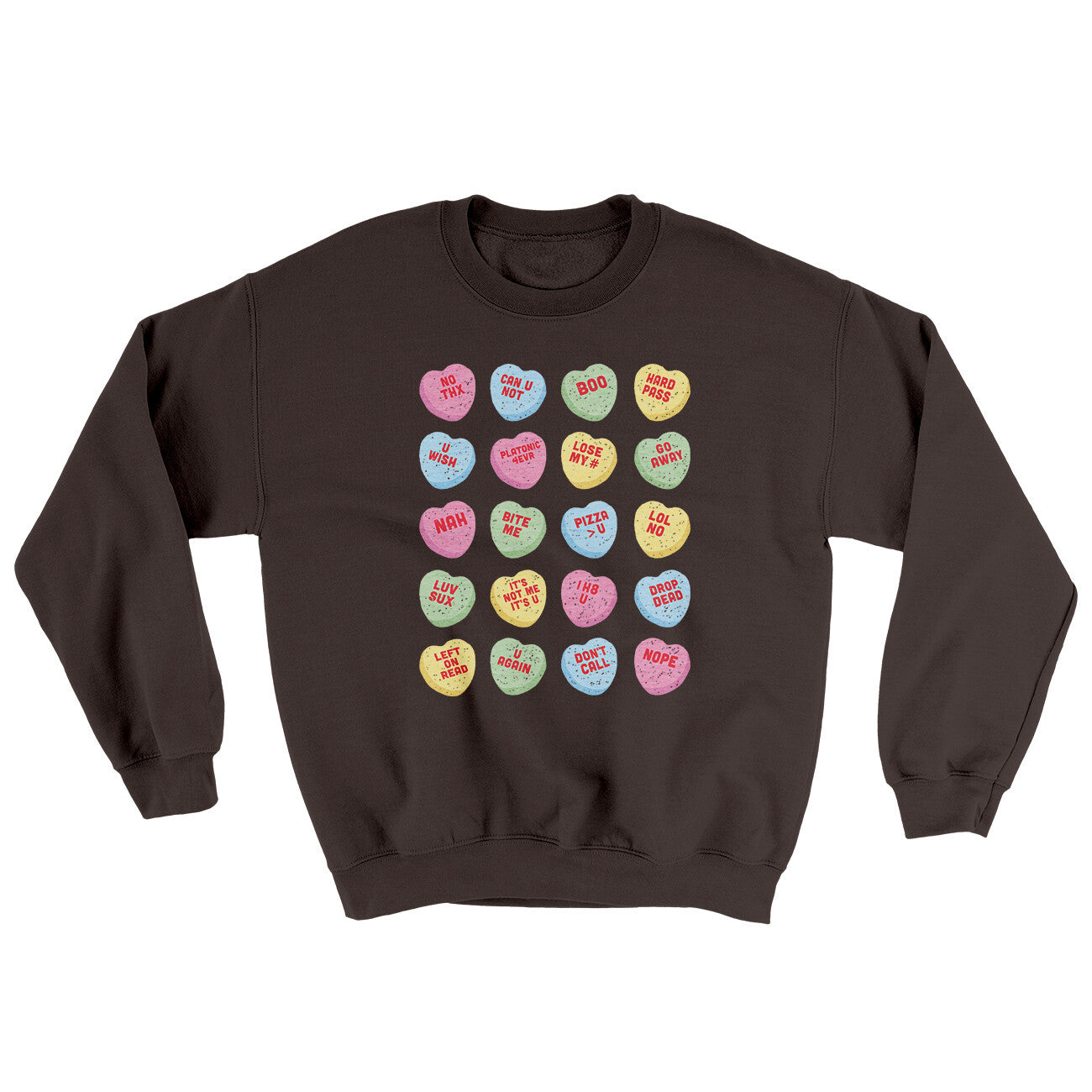 Candy Heart Anti-Valentines Ugly Sweater | Funny Shirt from Famous In Real Life