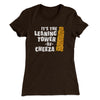 It's The Leaning Tower Of Cheeza Women's T-Shirt Dark Chocolate | Funny Shirt from Famous In Real Life