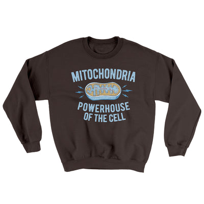 Mitochondria Powerhouse Of The Cell Ugly Sweater Dark Chocolate | Funny Shirt from Famous In Real Life