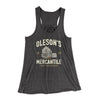 Oleson's Mercantile Women's Flowey Racerback Tank Top Dark Grey Heather | Funny Shirt from Famous In Real Life
