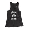 Regift Expert Women's Flowey Racerback Tank Top Dark Grey Heather | Funny Shirt from Famous In Real Life