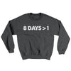 8 Days > 1 Ugly Sweater Dark Heather | Funny Shirt from Famous In Real Life