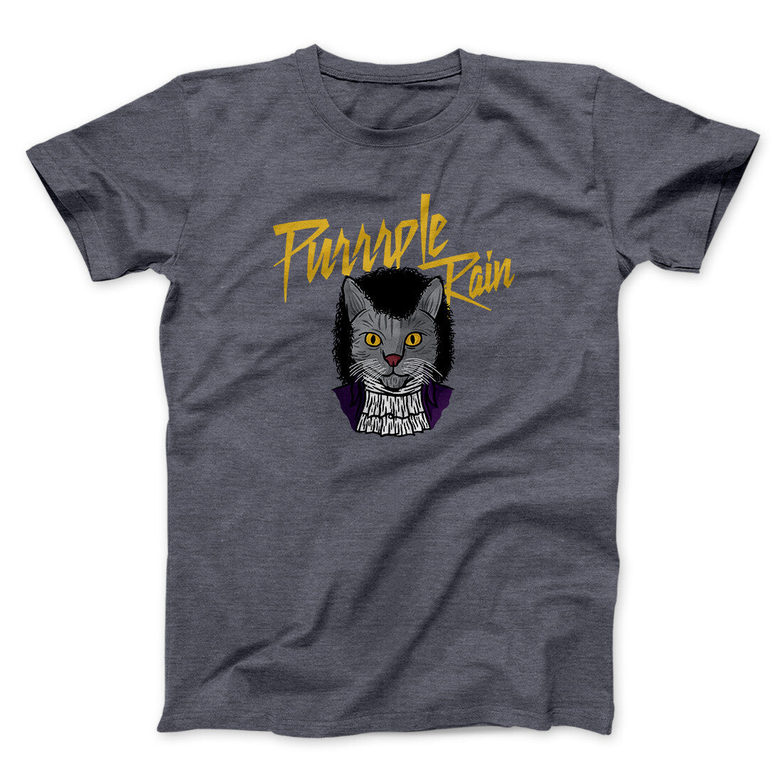 Purrrple Rain Men/Unisex T-Shirt | Funny Shirt from Famous In Real Life