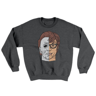 Michael Myers Ugly Sweater Dark Heather | Funny Shirt from Famous In Real Life