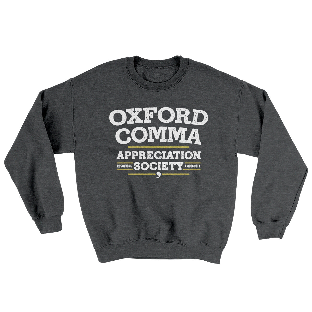 Oxford Comma Appreciation Society Ugly Sweater | Funny Shirt from Famous In Real Life