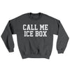 Call Me Ice Box Ugly Sweater Dark Heather | Funny Shirt from Famous In Real Life