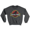Jurassic Purr Ugly Sweater Dark Heather | Funny Shirt from Famous In Real Life