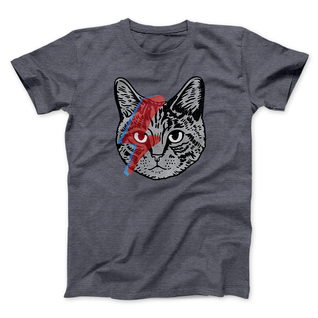 Bowie Cat Men/Unisex T-Shirt | Funny Shirt from Famous In Real Life
