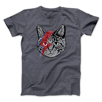 Bowie Cat Men/Unisex T-Shirt Dark Heather | Funny Shirt from Famous In Real Life