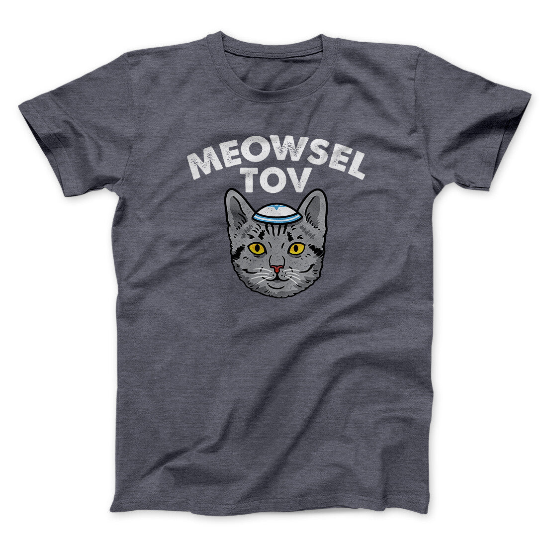 Meowsel Tov Funny Hanukkah Men/Unisex T-Shirt | Funny Shirt from Famous In Real Life