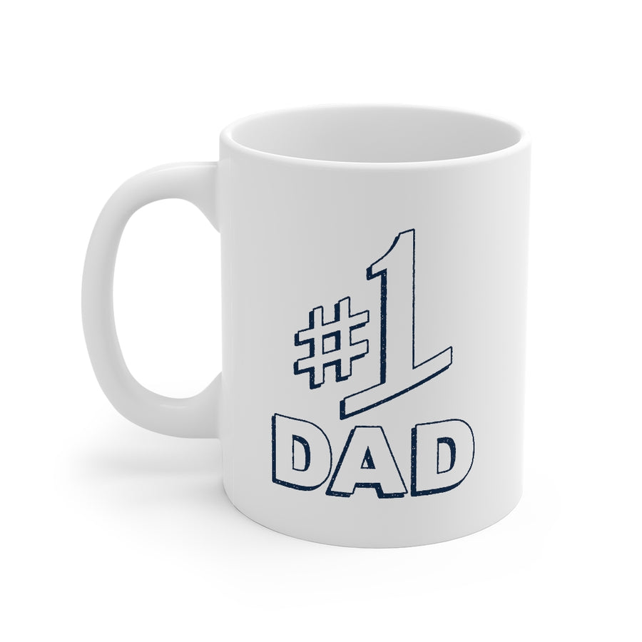 #1 Dad Coffee Mug | Funny Shirt from Famous In Real Life