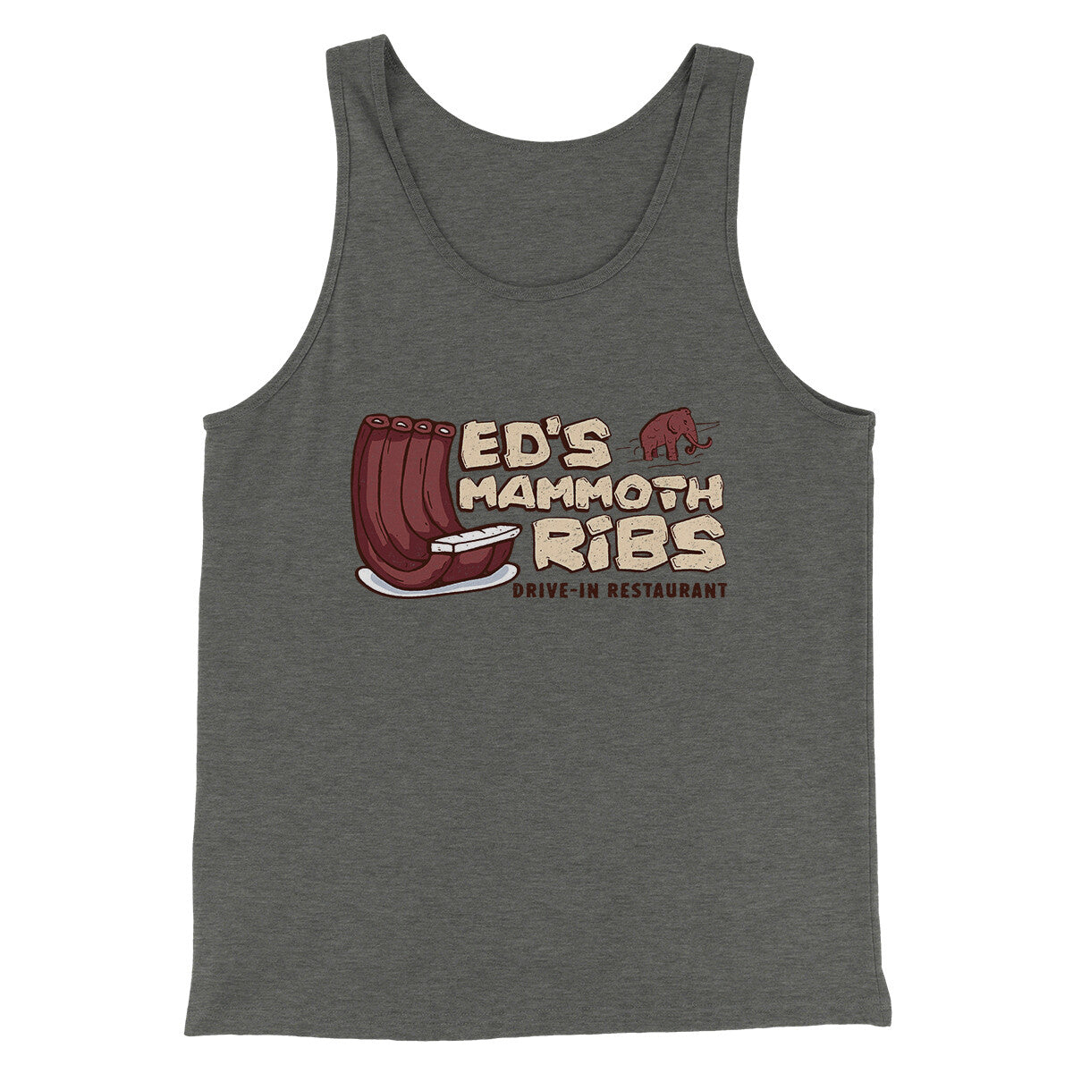 Ed's Mammoth Ribs Men/Unisex Tank Top | Funny Shirt from Famous In Real Life